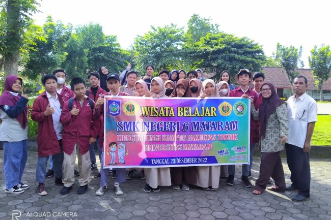 WISATA BELAJAR SMK NEGERI 6 MATARAM KE UNIVERSITAS MATARAM
