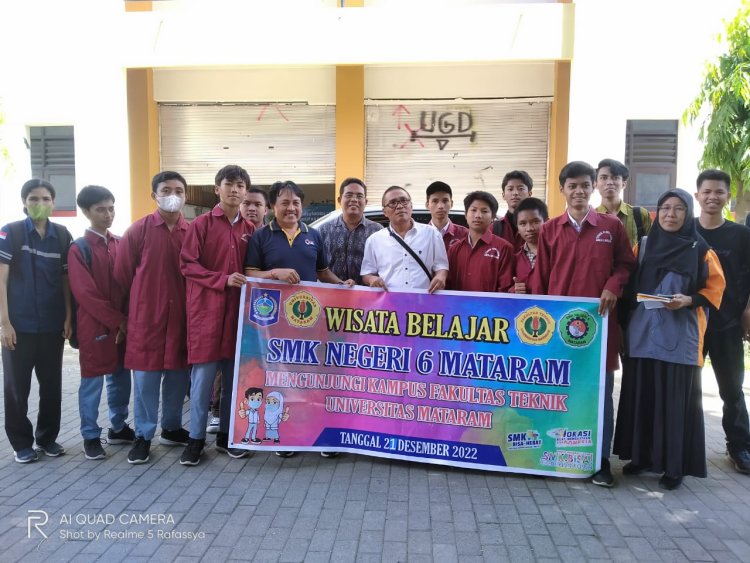 WISATA BELAJAR SMK NEGERI 6 MATARAM KE UNIVERSITAS MATARAM