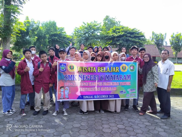 WISATA BELAJAR SMK NEGERI 6 MATARAM KE UNIVERSITAS MATARAM