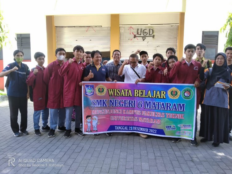 WISATA BELAJAR SMK NEGERI 6 MATARAM KE UNIVERSITAS MATARAM