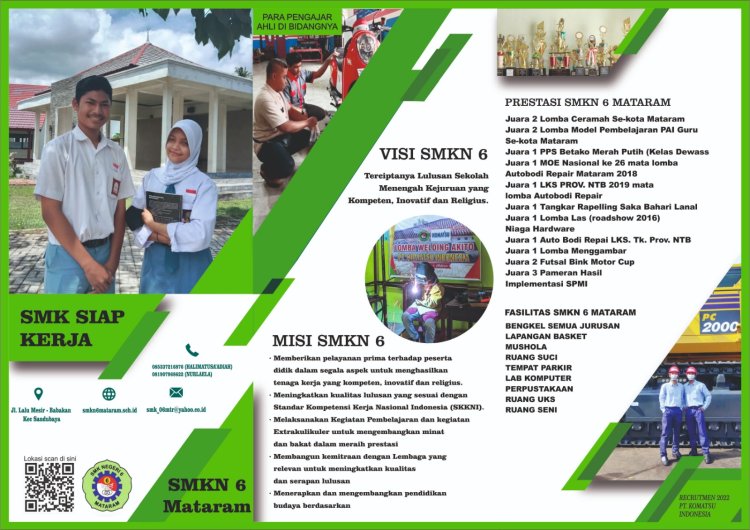 SMK NEGERI 6 MATARAM Promosi ke Sejumlah SMP DI WILAYAH KOTA MATARAM